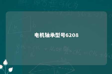 电机轴承型号6208 